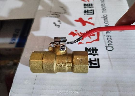 PTFE Seal Threaded Brass Water Valve 1.6 Mpa Pressure