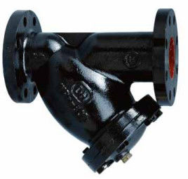 Black Body Color Y Strainer Filter Valve Grey Iron Material 10k Pressure