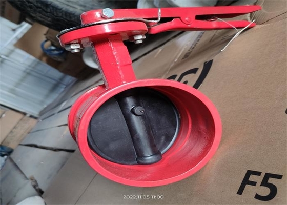 Clamp Connection Butterfly Fire Protection Valves Medium Water Size 80mm