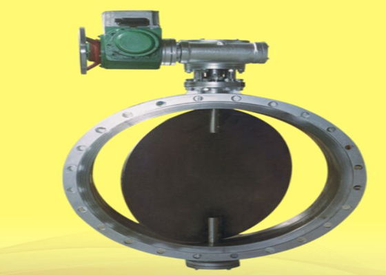 Ventilation Flange End Butterfly Valve Cast Steel 0.6 Mpa Flexible Graphite