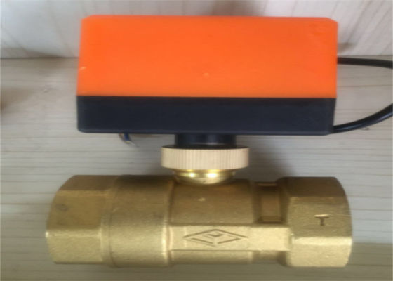 Two Way Ball Brass Water Valve For Saturated Vapor Lightweight Rustproof