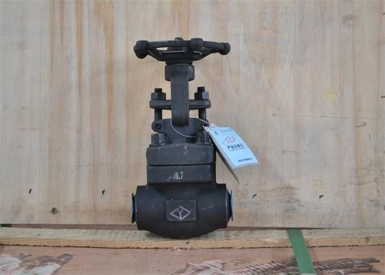 A105 Black Flanged Gate Valve Welding End Rising Stem 2 Inch