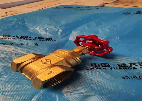 Heating Line Brass Water Valve , 1.6mpa Screw Thread 15mm Gate Valve