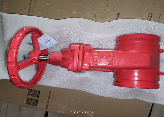 Fire Protection Water Medium Non Rising Stem Gate Valve Clamp Connection