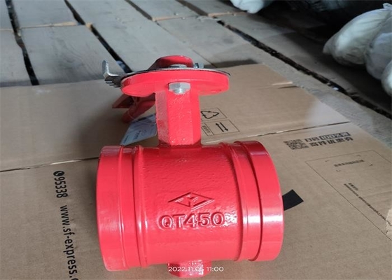 Clamp Connection Butterfly Fire Protection Valves Medium Water Size 80mm