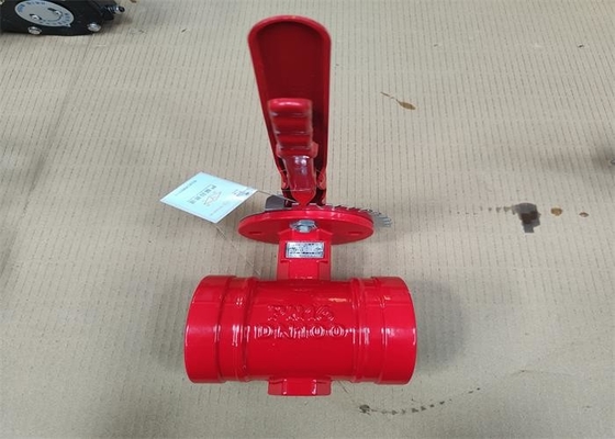 Clamp Connection Butterfly Fire Protection Valves Medium Water Size 80mm