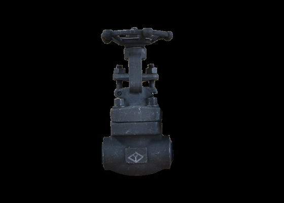 A105 Black Flanged Gate Valve Welding End Rising Stem 2 Inch