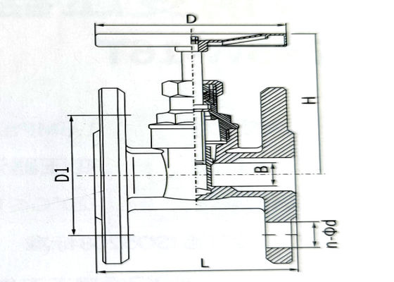 Flanged Forged Brass Gate Valve For Water Air Oil Wear Resistant